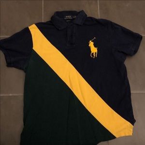 SASH STRIPE POLO BIG HORSE